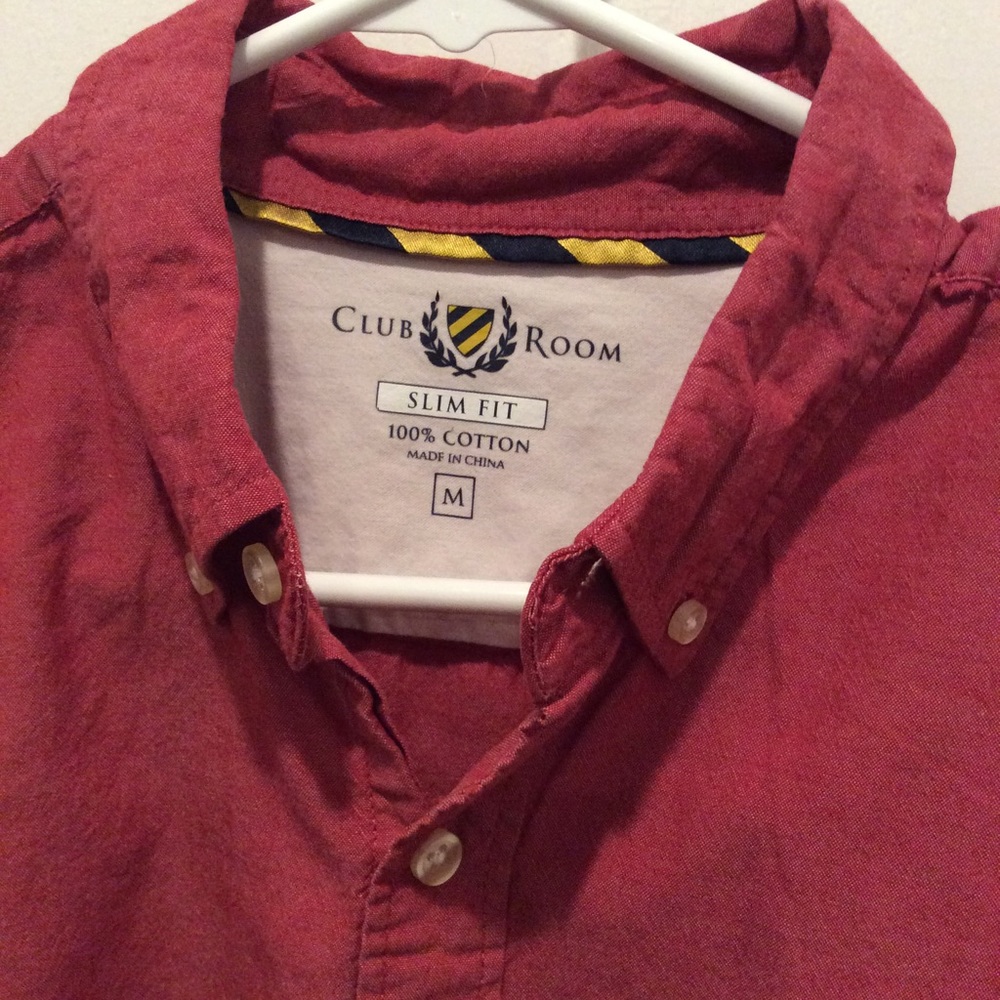 Slim fit button down shirt